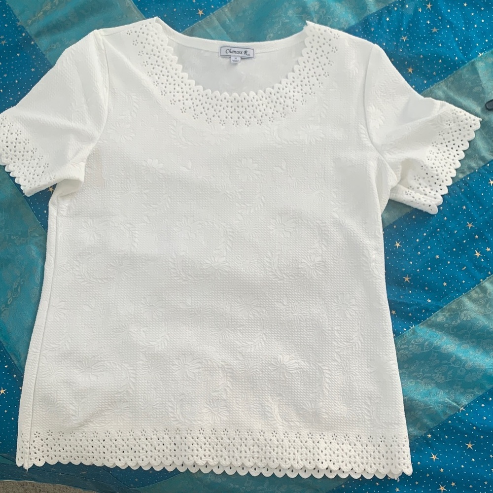White Short Sleeve Top